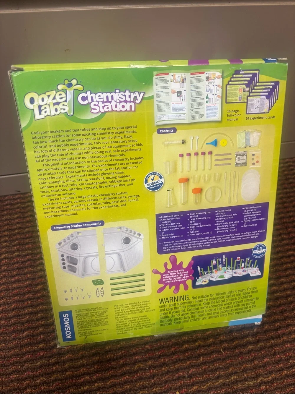 Chemistry Station Kids STEM Experiment Kit – Green OOZe labs